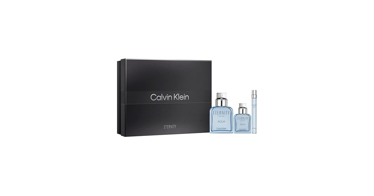 CK Eternity Aqua 3pc EDT Set for Men
