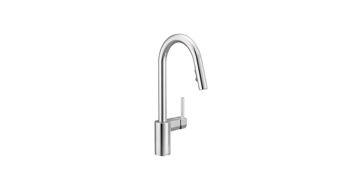 Moen Align Chrome One-Handle Modern Kitchen Pulldown Faucet