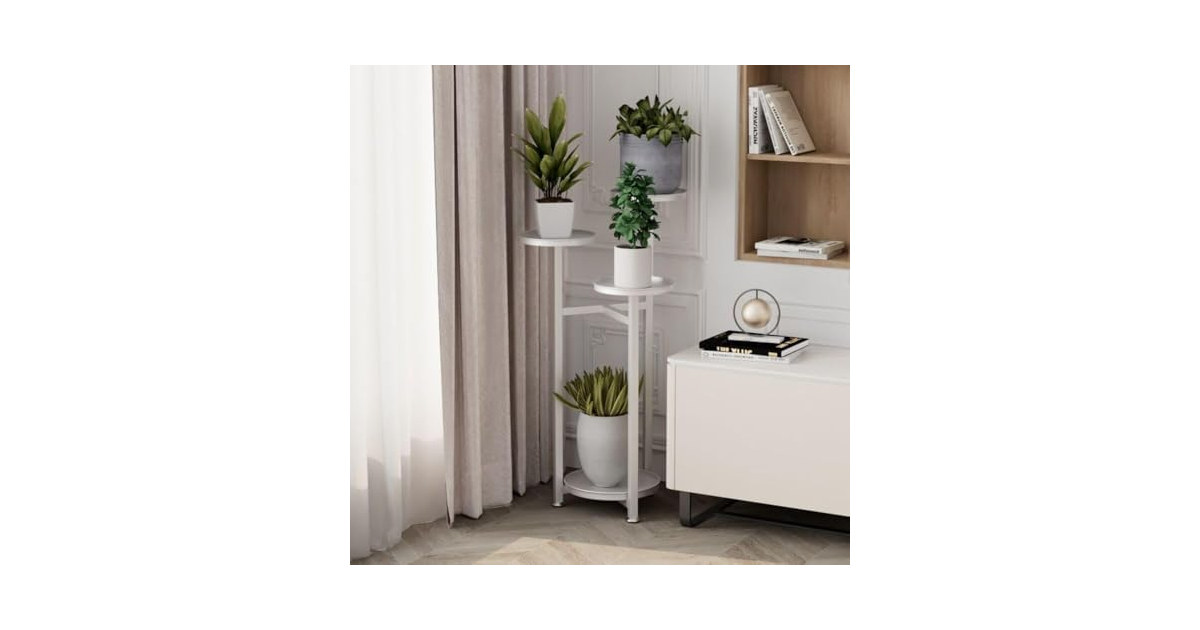 Corner Plant Shelving Multi-Layer Heavy Duty Metal Flower Pot Stand