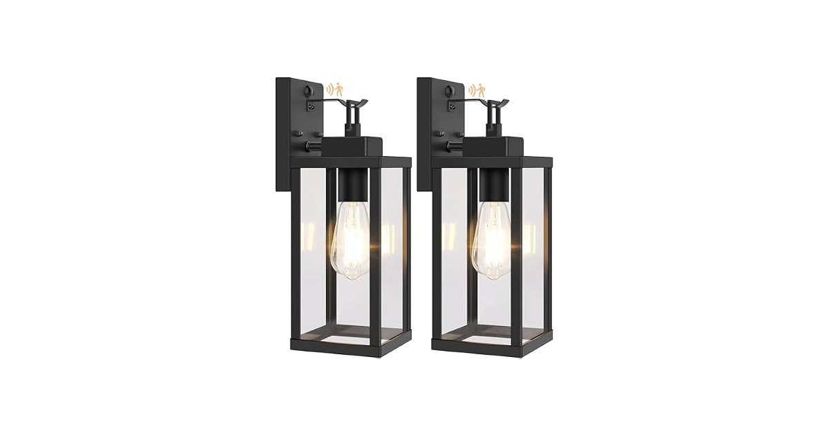BesLowe 14" Upgraded Motion Sensor Outdoor Wall Light
