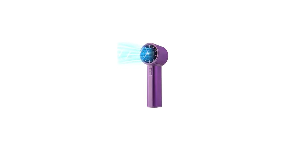 Sowmow Purple Handheld Turbo Fan