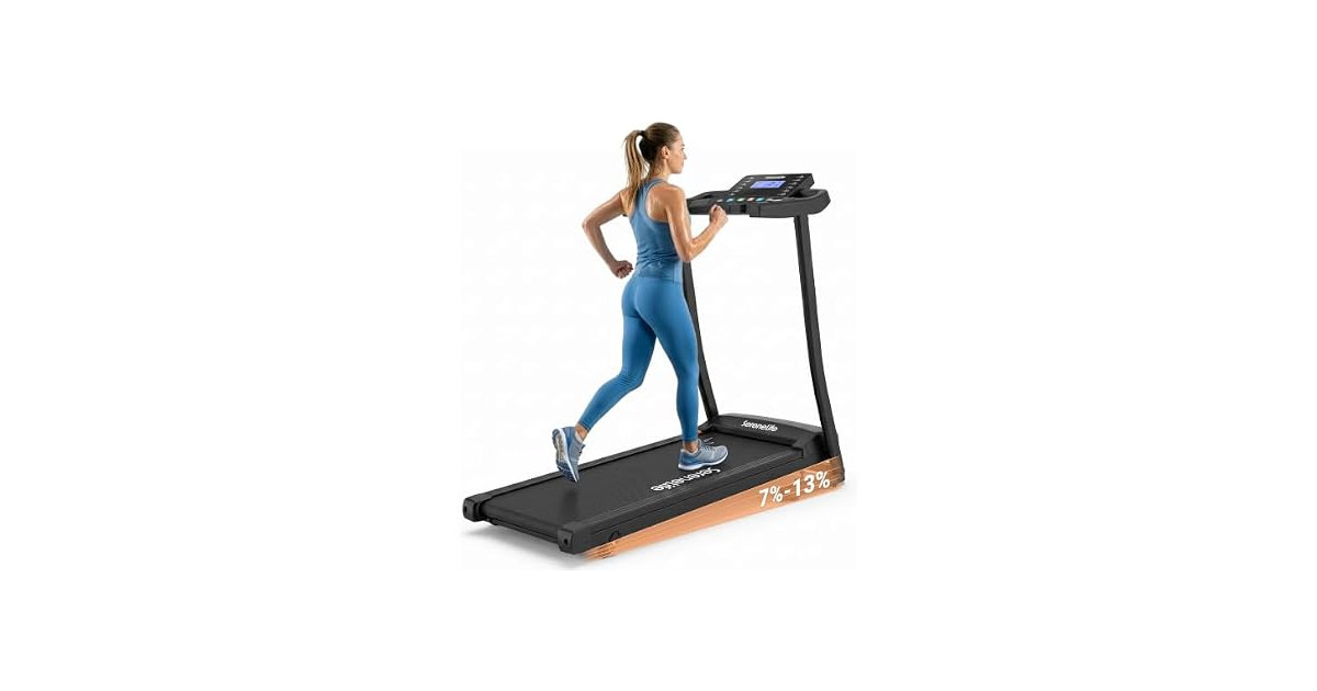 SereneLife Treadmill Incline & Handle Bars | Belt