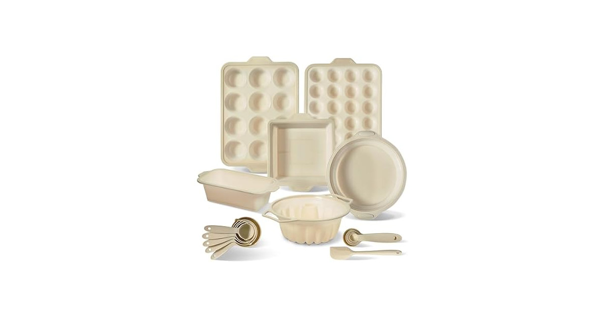 17 Pc. Silicone Baking Pan Set