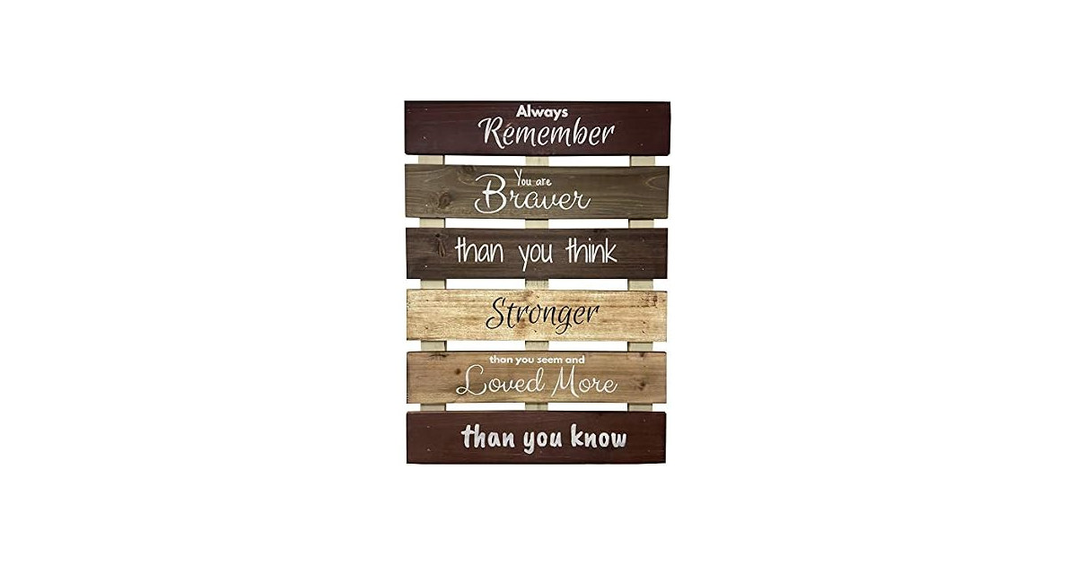 Rustic Motivational Wall Sign 2-Pack