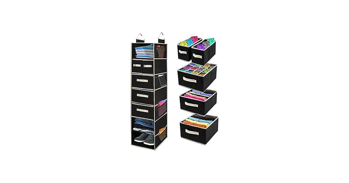 Hanging Closet Organizer with Drawers
