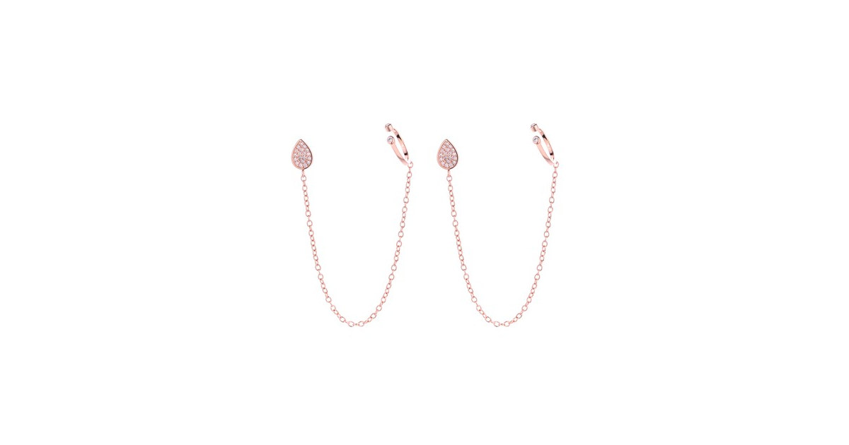 Sterling Silver Chained Earrings