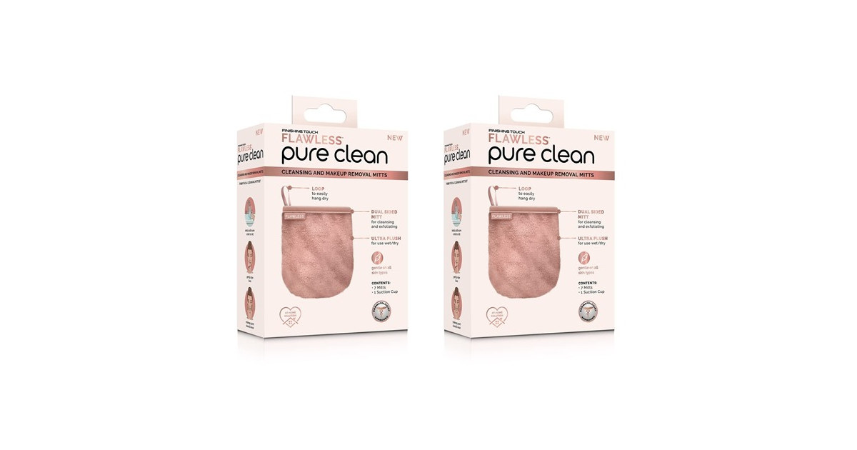 Day Facial Cleansing Mitt Set (Pack of 2)