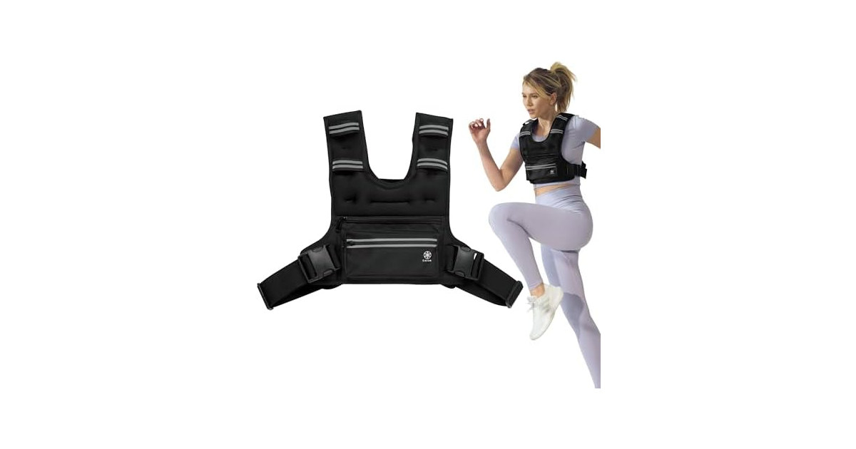 Gaiam PrecisionFit Weighted Vest, Adjustable (8 lb)