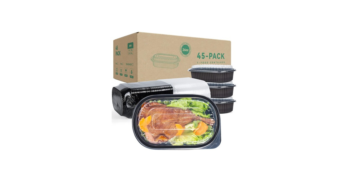45 Pack Reusable To Go Food Containers