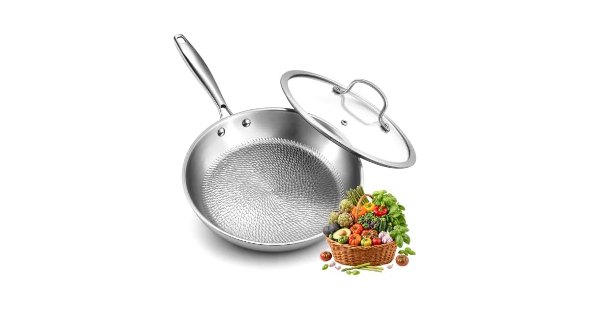 Titanium Pans for Cooking Hammered