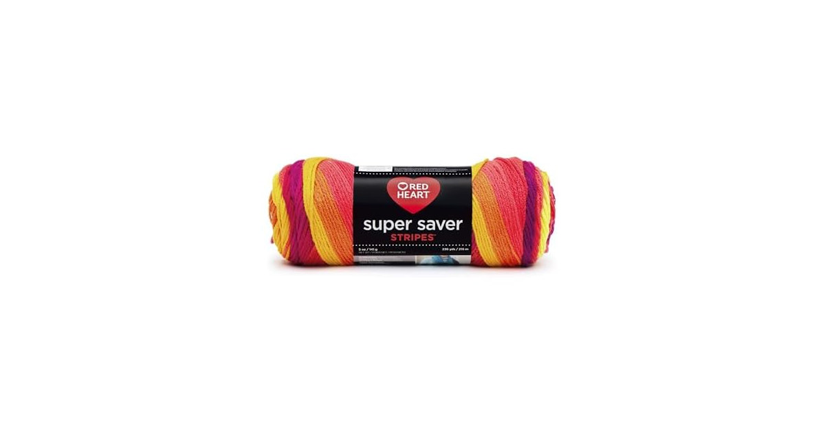RED Heart Super Saver Yarn-Fruity Stripe
