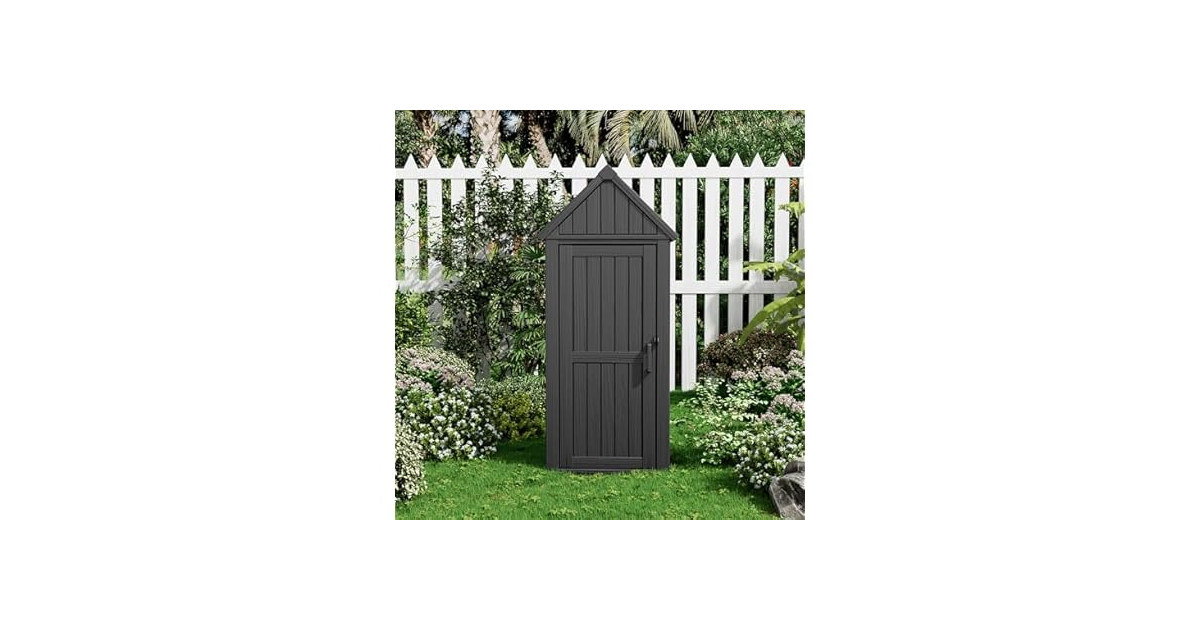 Fancyango Outdoor Resin Storage Shed