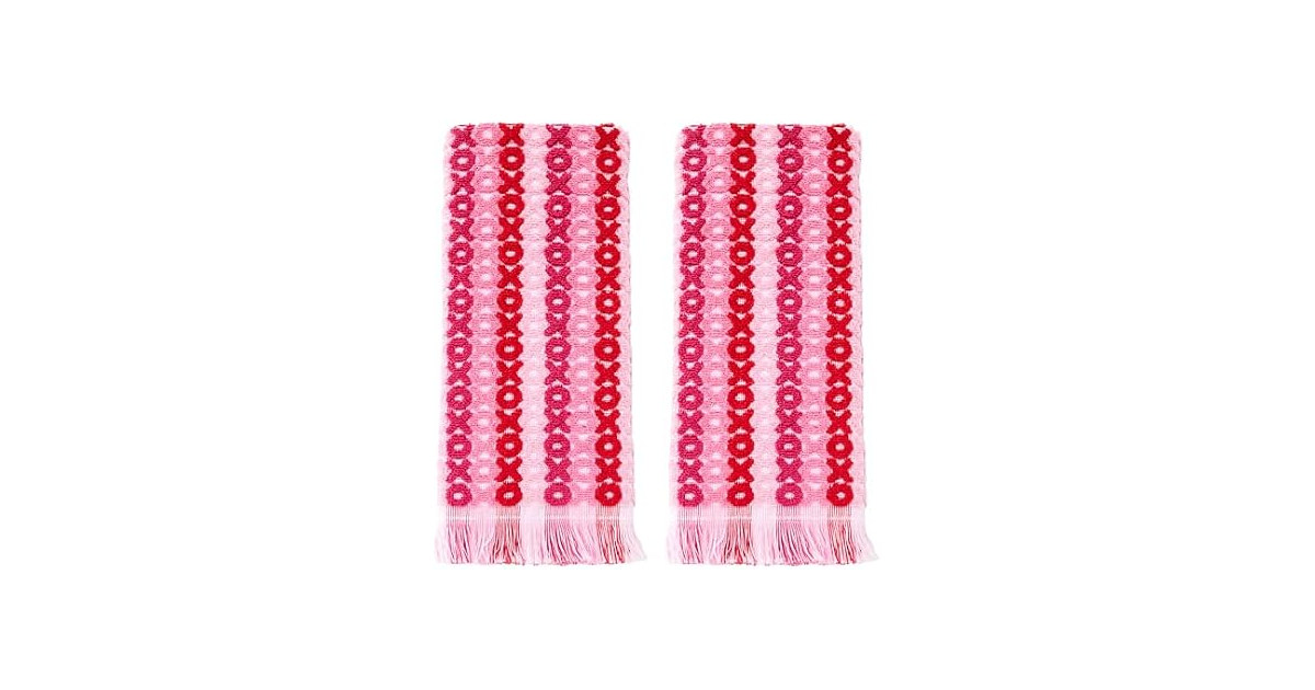 SKL Home Valentine's Day XOXO Jacquard 100% Cotton