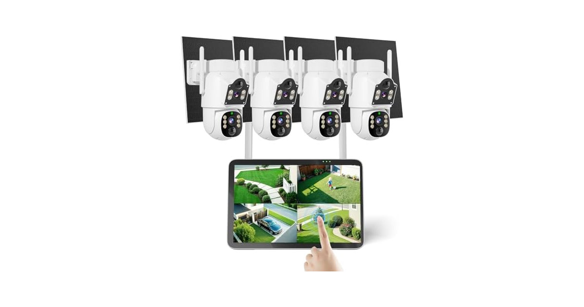 Hiseeu 4MP Solar Security Camera