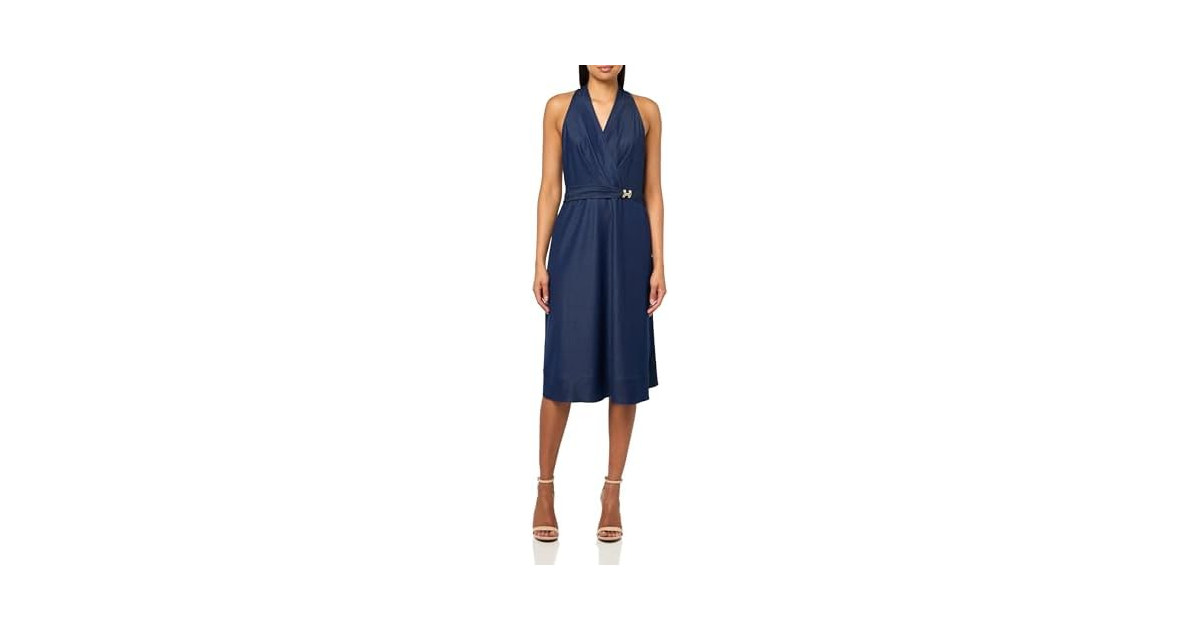 HALSTON H Women's Sportswear Dress, Dark