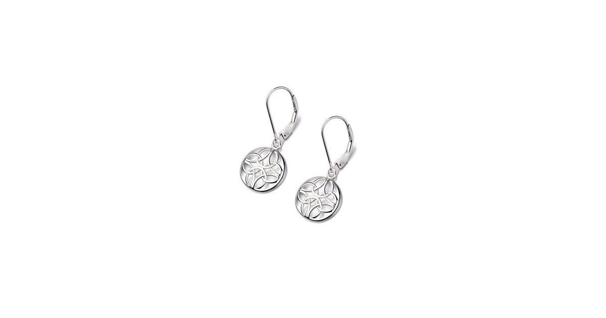 Sterling Silver Celtic Leverback Earrings