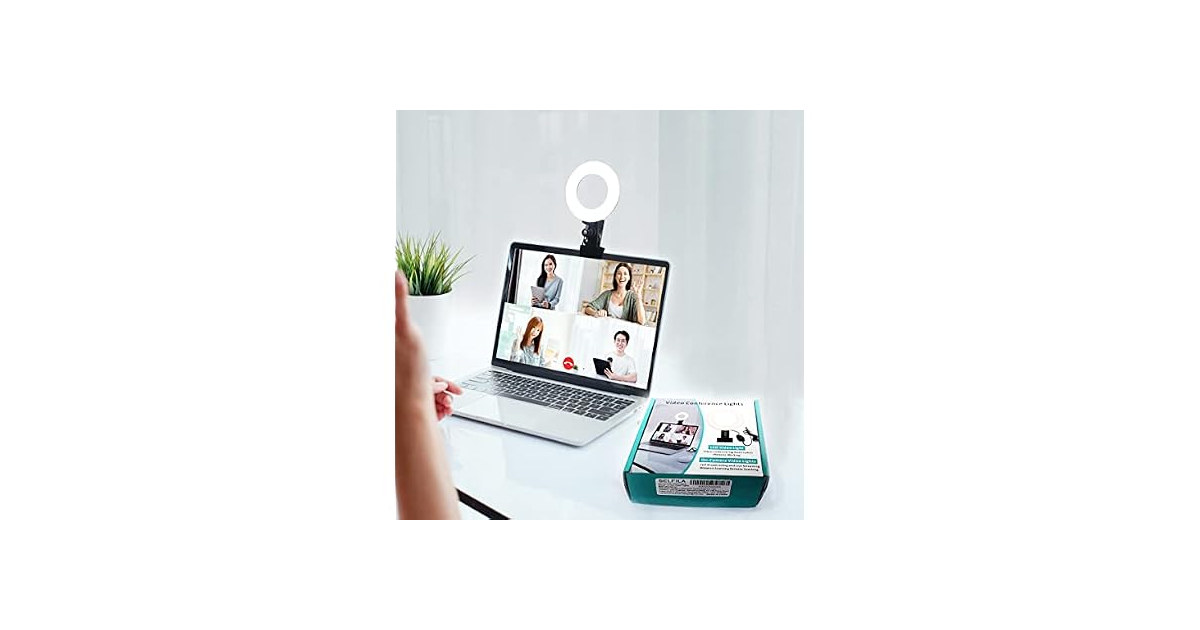 5" Dimmable Ring Light Clip On 2-Pack