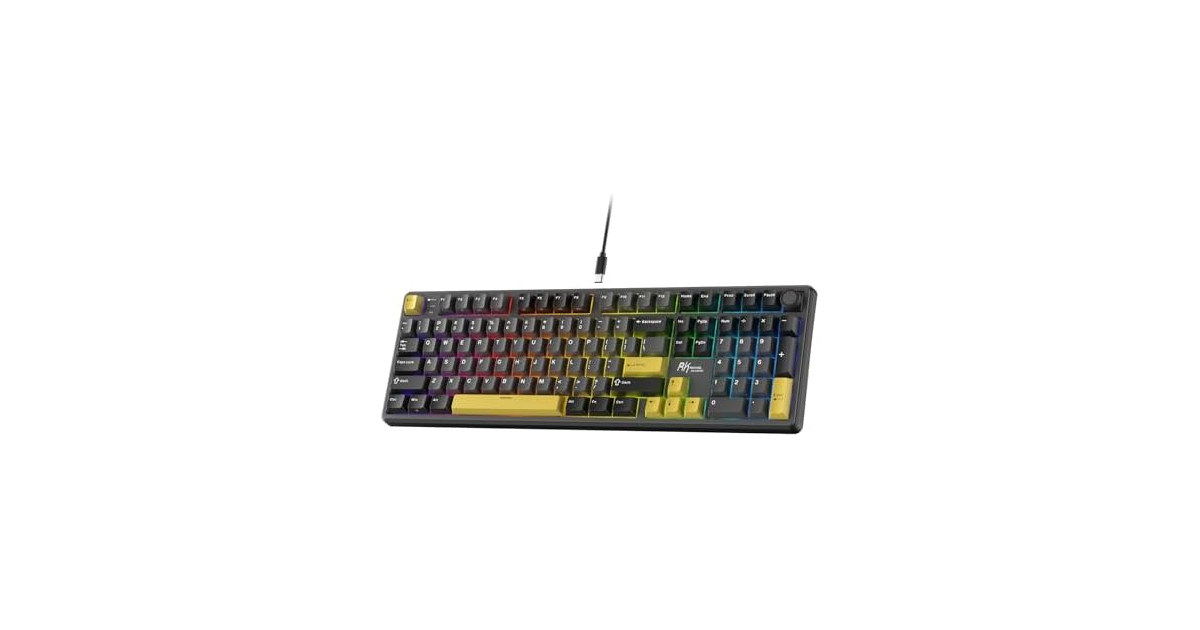 RK ROYAL KLUDGE X104 Wired Full Size Gaming Keyboard