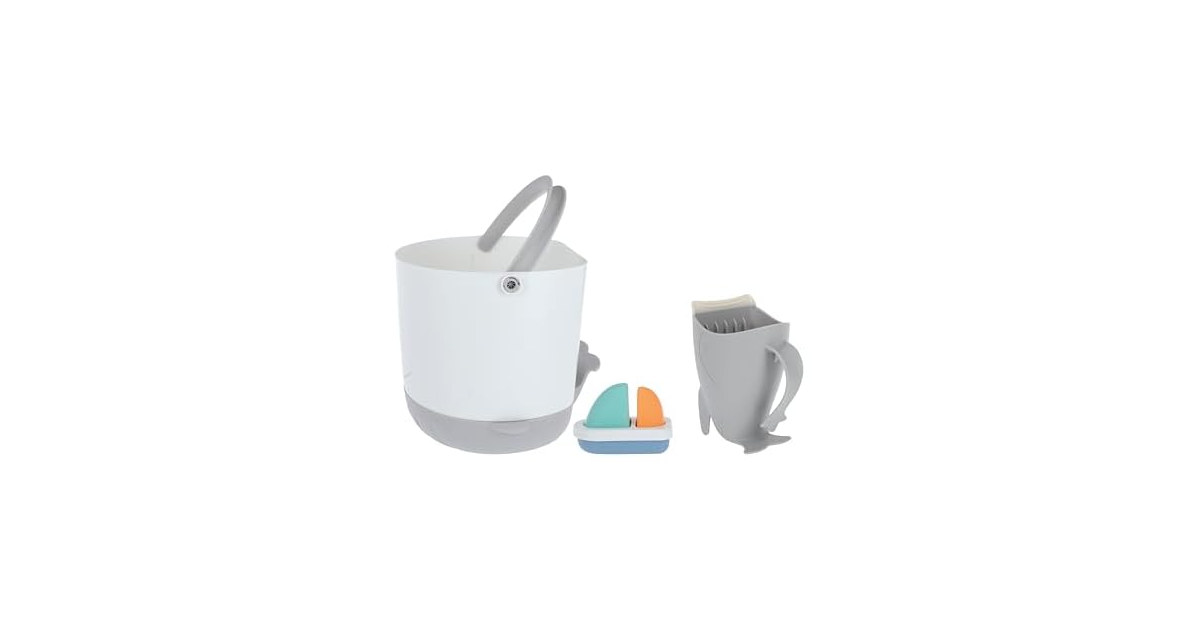 Nuby Bath Essentials Set Whale Tub Caddy