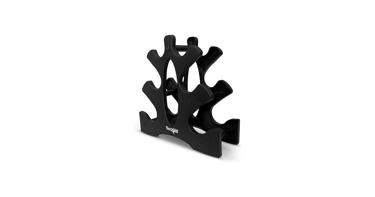 Yes4All Neoprene Dumbbell Set with Rack