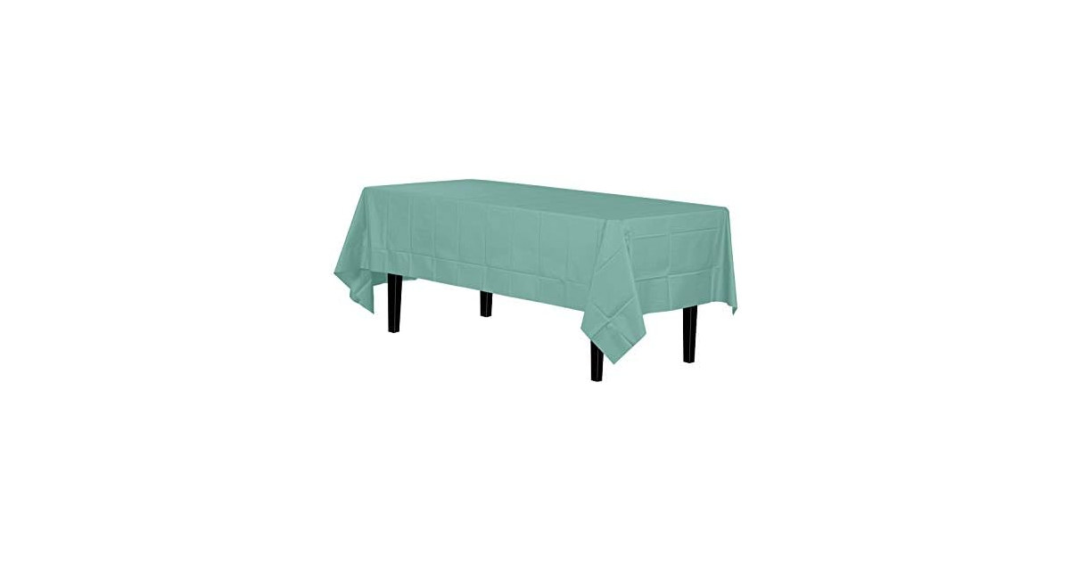 Mint Green plastic table cover - 54" x