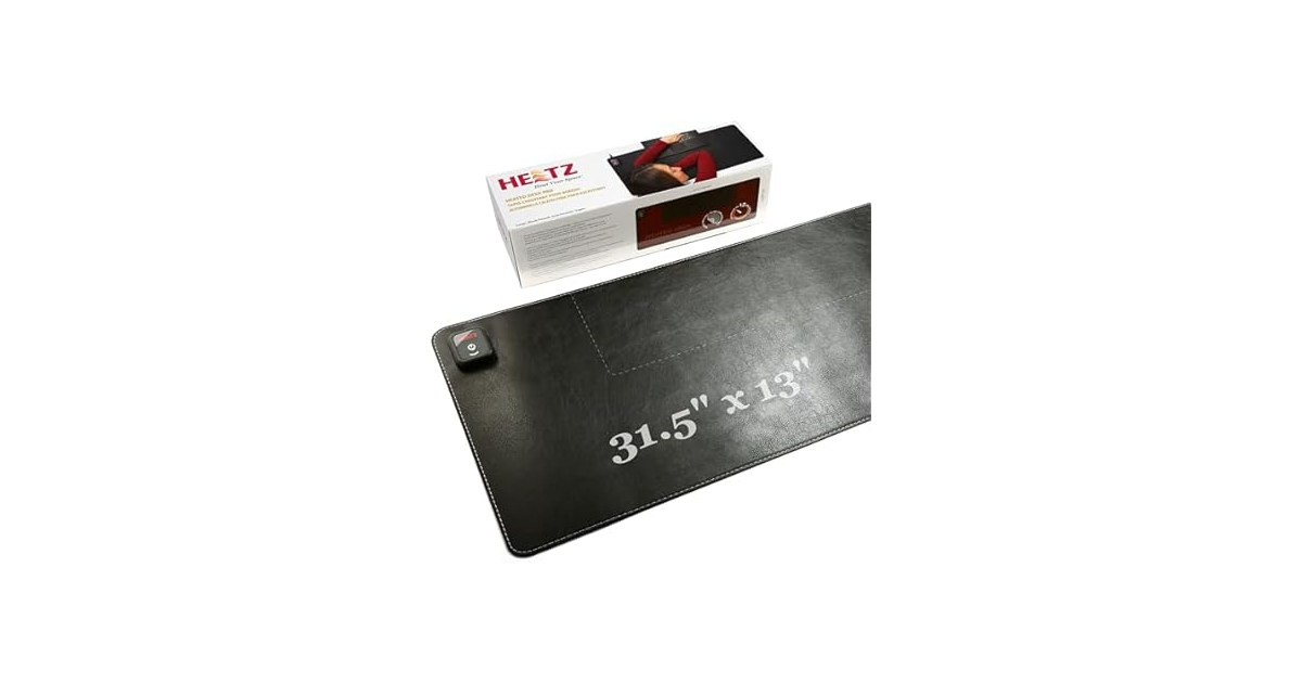 Heetz Heated Desk pad, Large, Black