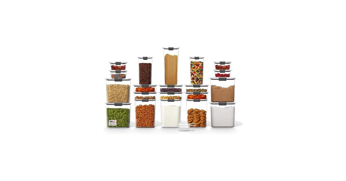 Rubbermaid Airtight Food Storage Containers with Lids Set of 20