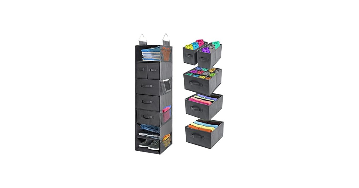 Hanging Closet Organizer w/ Drawers