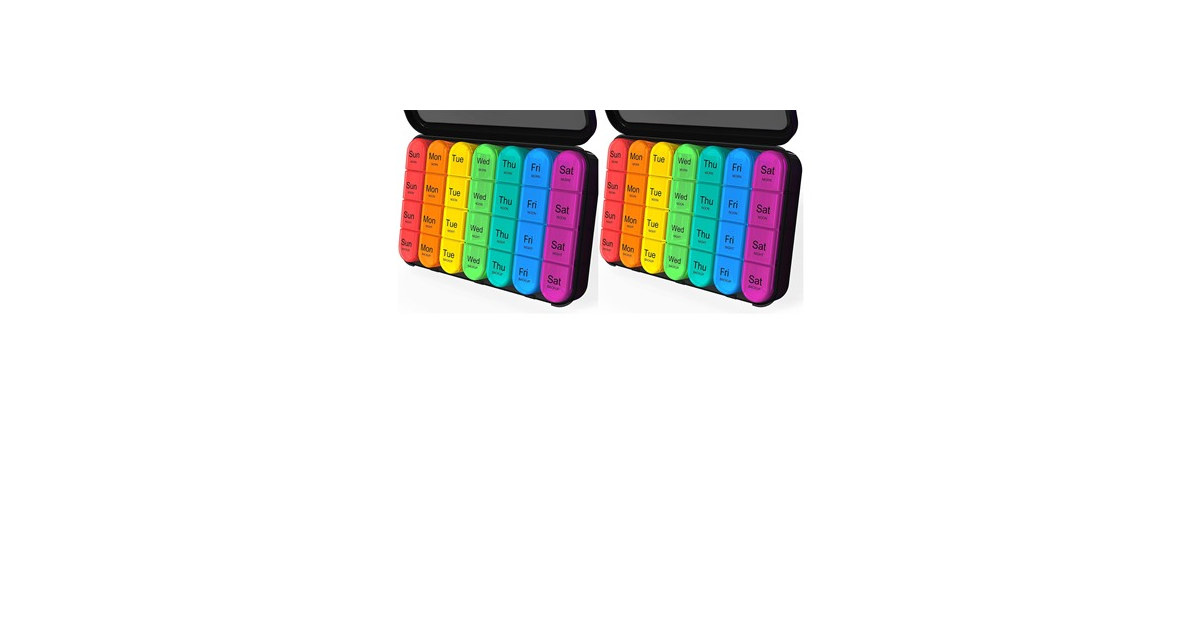 TheraRx Large Weekly Pill Organizer 2 Pack