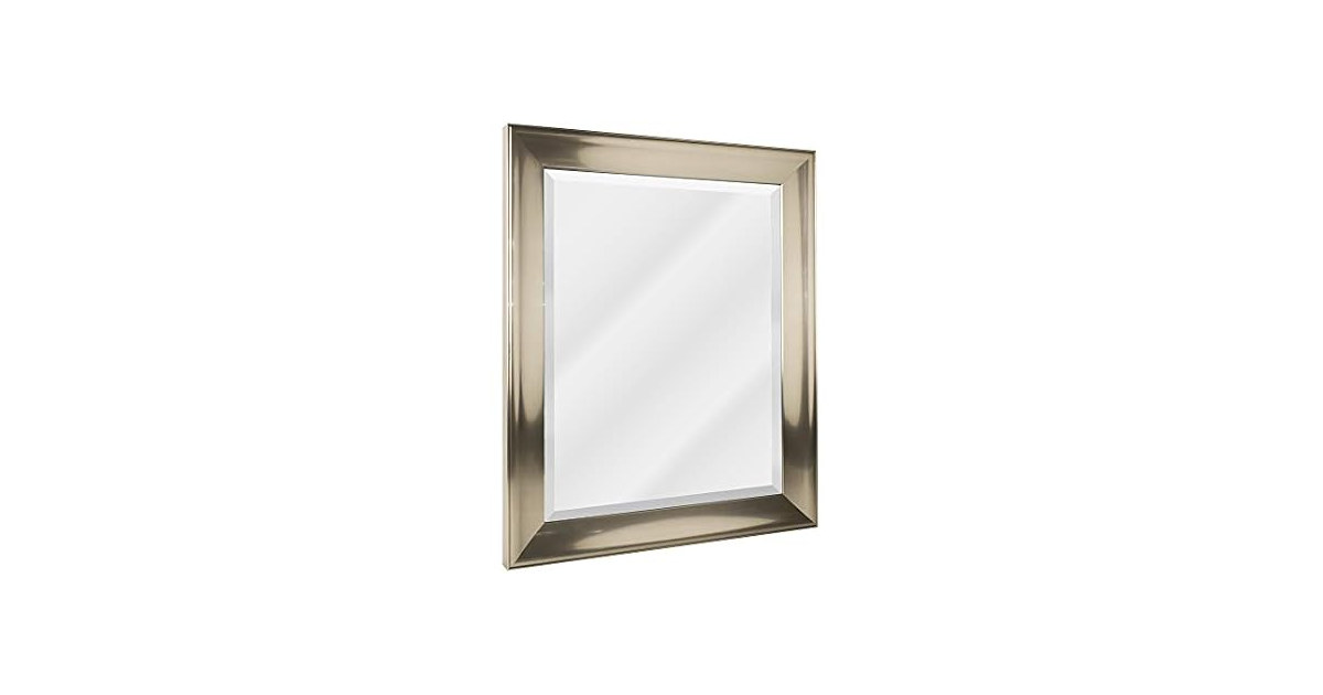 Head West Brushed Nickel Bathroom Mirror