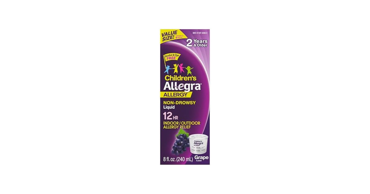 Allegra Childrens 12 Hour Allergy Relief Liquid