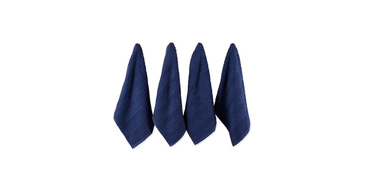 DII Luxury Barmop Collection Chevron Dishtowel Set