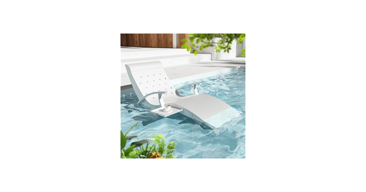 Sun Tanning Lounge Chair with Tray & Towel Ledge (Open Box)
