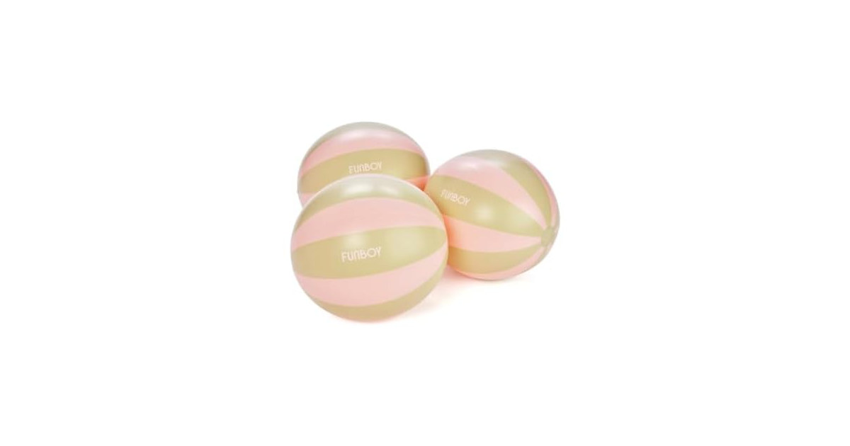 FUNBOY 3-Pack Vintage Beach Balls