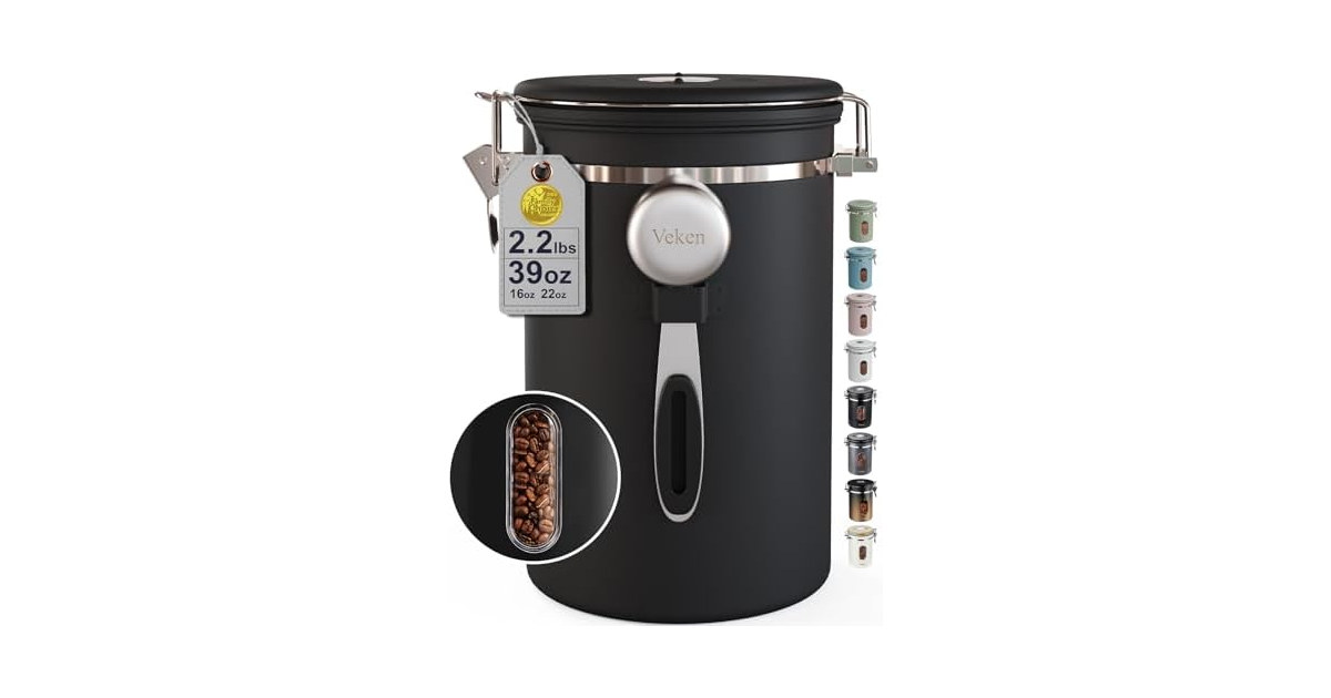 Veken Coffee Canister with Window