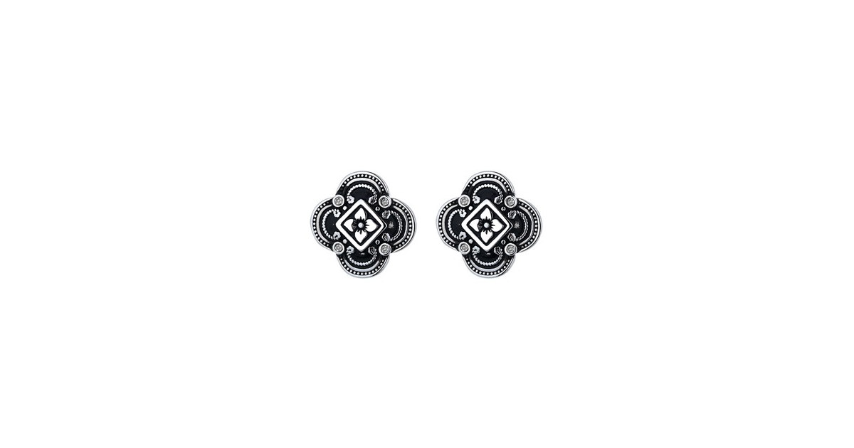 Artisan Sterling Silver Floral Earrings