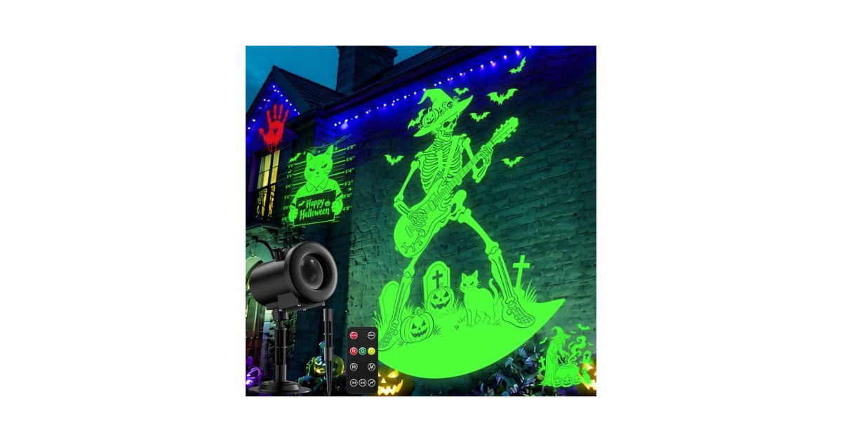 Nagudenfo 12-in-1 Halloween Projector