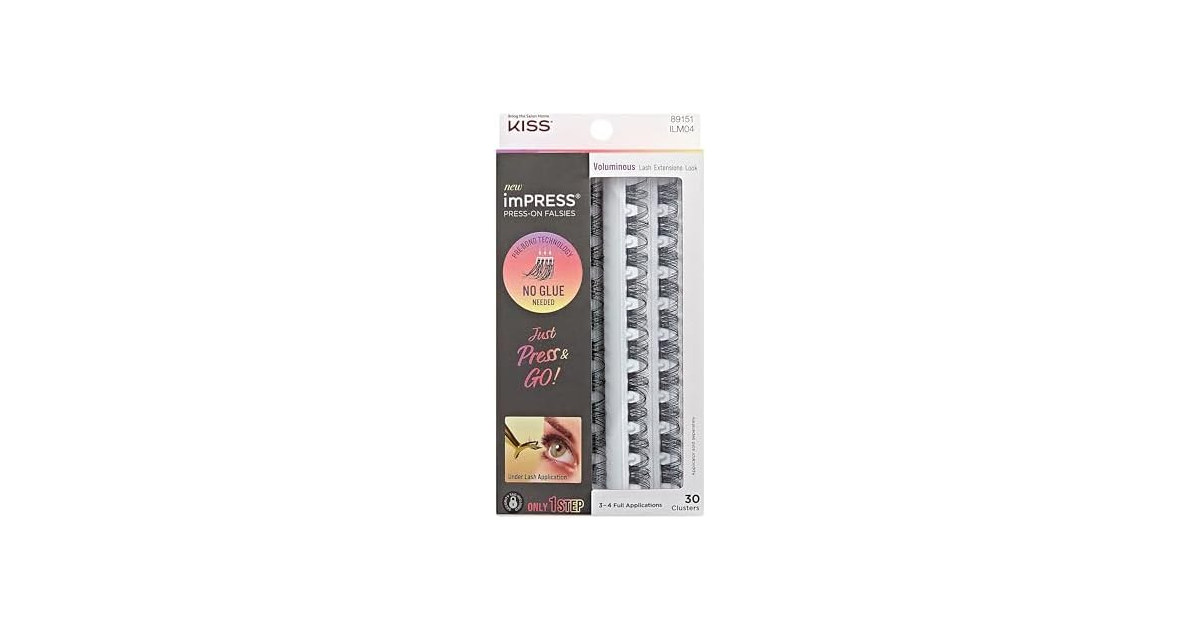 Kiss Impress False Eyelashes, Lash Clusters, Falsi