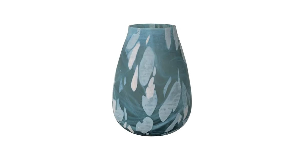 Creative Co-Op Round Art Glass Vase, Multicolor