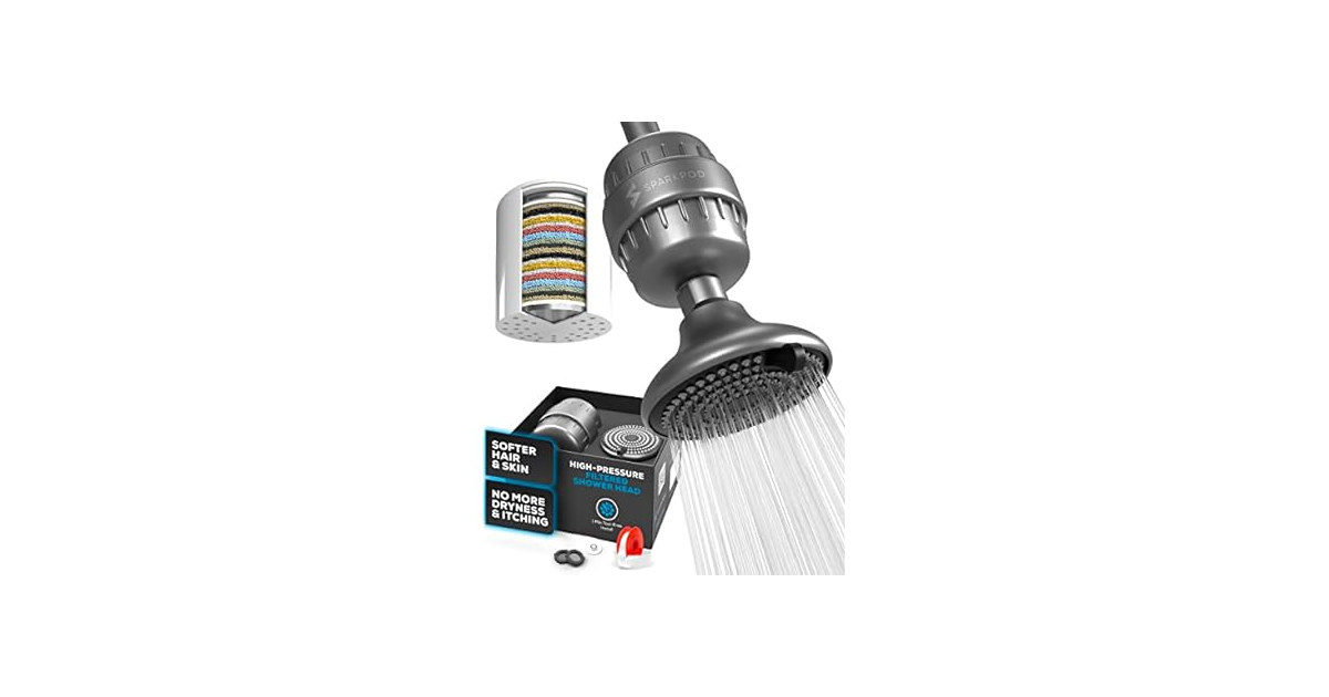 23-Stage Filtered Shower Head 3-Spray
