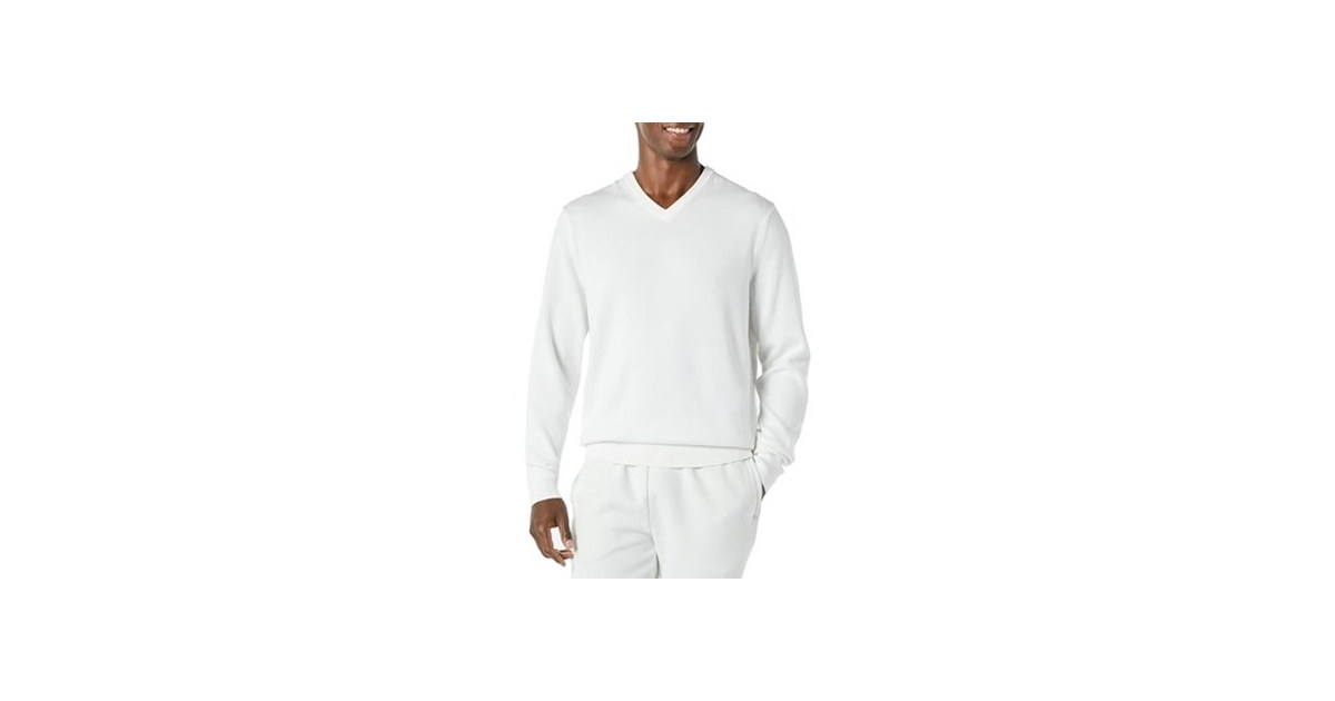 Amazon Essentials Men Cotton V-neck Pullover
