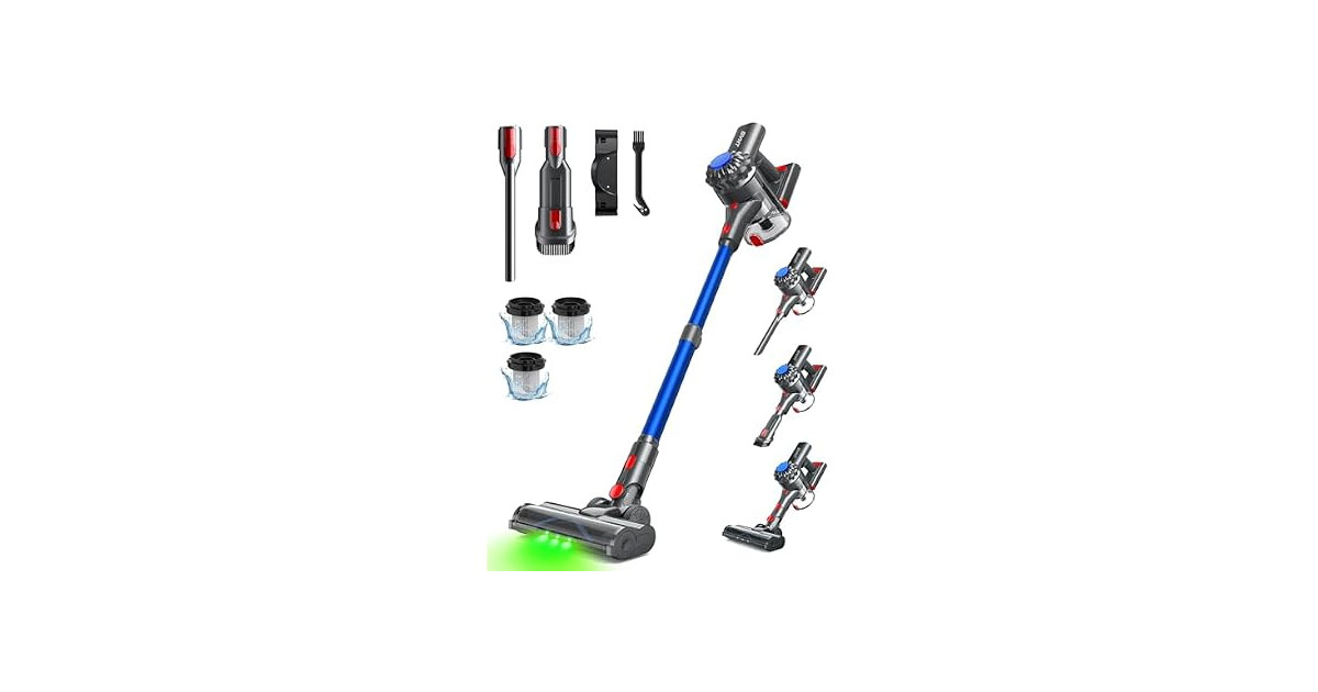 SVHT Lightweight Cordless Vacuum, Blue