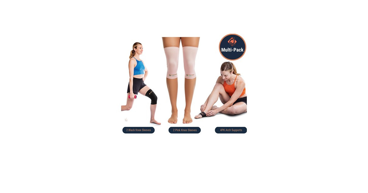 Copper Joe Knee & Arch Support Bundle