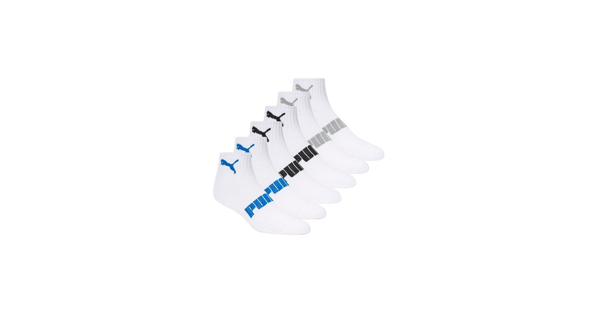 PUMA Men's 12-Pairs Quarter Crew Socks