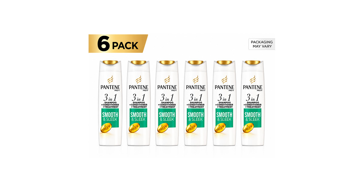 (6-Pack) Pantene 3in1 Smooth and Sleek