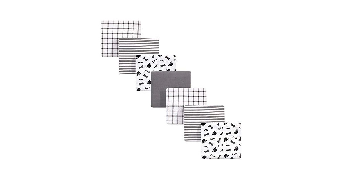 Little Treasure Flannel Receiving Blankets, 7-Pack