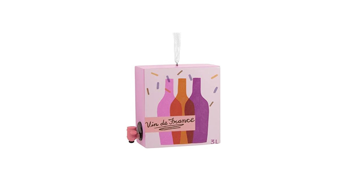 Hallmark Boxed Wine Christmas Ornament