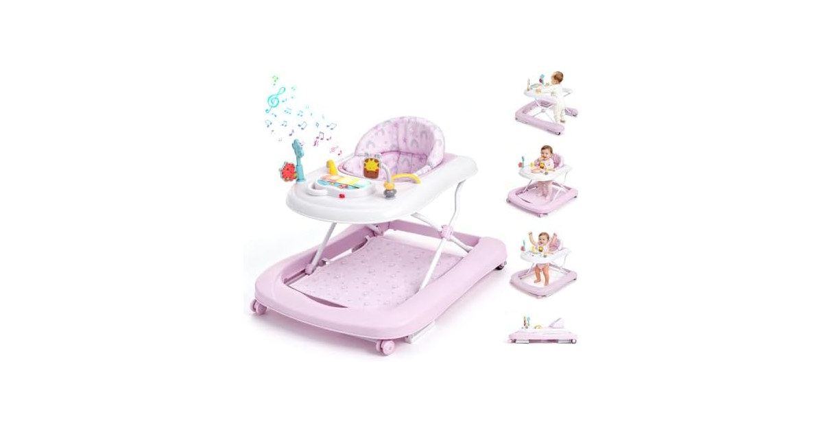 Dacoity Pink 5-in-1 Baby Walker