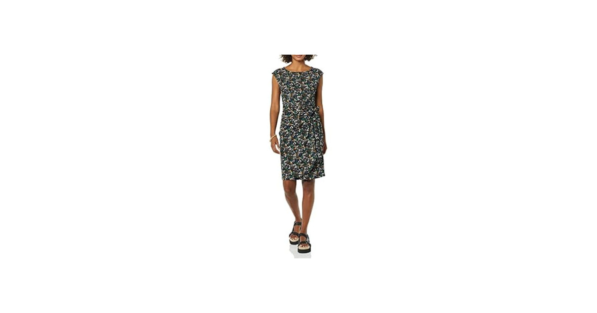 Amazon Essentials Women Cap Sleeve Bateau Dress