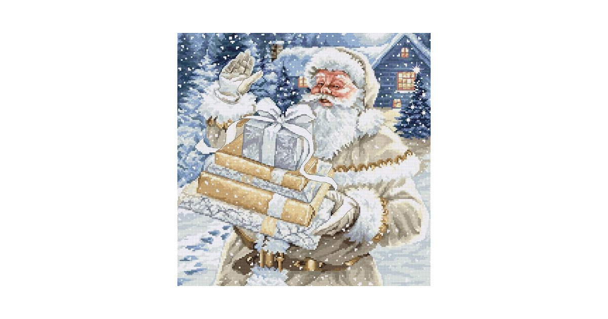 Cross Stitch Kit Luca-S - Santa and Pressies